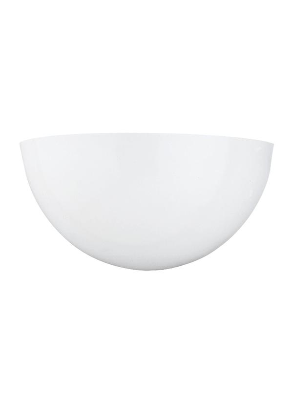 Generation Lighting Neva smooth white glass wall sconce wall light
