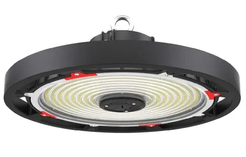 Keystone KT-RHLED200PSHV-14C-8CSB-VDIM-P Round High Bay, Selectable Wattage, Voltage 277V-480V, Multi-Color Temperature, Black