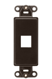 Leviton 41641-B Quickport, Decora Insert, 1-Port, Brown