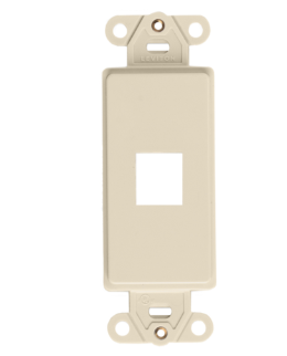 Leviton 41641-I Quickport, Decora Insert, 1-Port, Ivory Finish