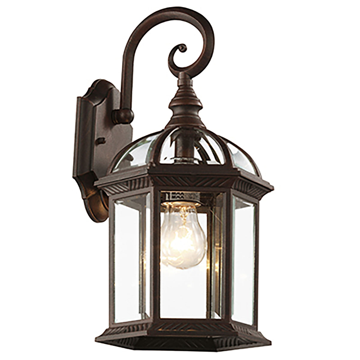 Trans Globe Lighting 4181 RT Wentworth 1 Light Rust Wall Lantern
