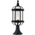 Trans Globe Lighting 4182 BK Wentworth 1 Light 21 inch Black Pier Base Lantern