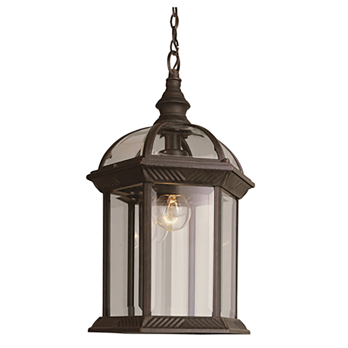 Trans Globe Lighting 4183 RT Wentworth 1 Light Rust Hanging Lantern Ceiling Light