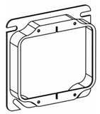 Orbit 42050 Switch Box Ring, 4 in L, 4 in W, Square, Sheet Steel, Gray, Galvanized
