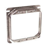 Orbit 42058 Square Galvanized Switch Box Ring, 4" L & 4" W, Gray Finish