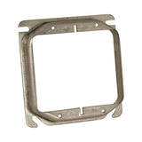 Orbit 42075 3/4" Raised Square Galvanized Switch Box Ring W/ Two Gang, 4" L & 4" W, Gray Finish