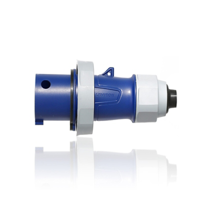 Leviton 420P9WLEVA LEV Series IEC Pin & Sleeve Plug with Screwless Clamp Assembly