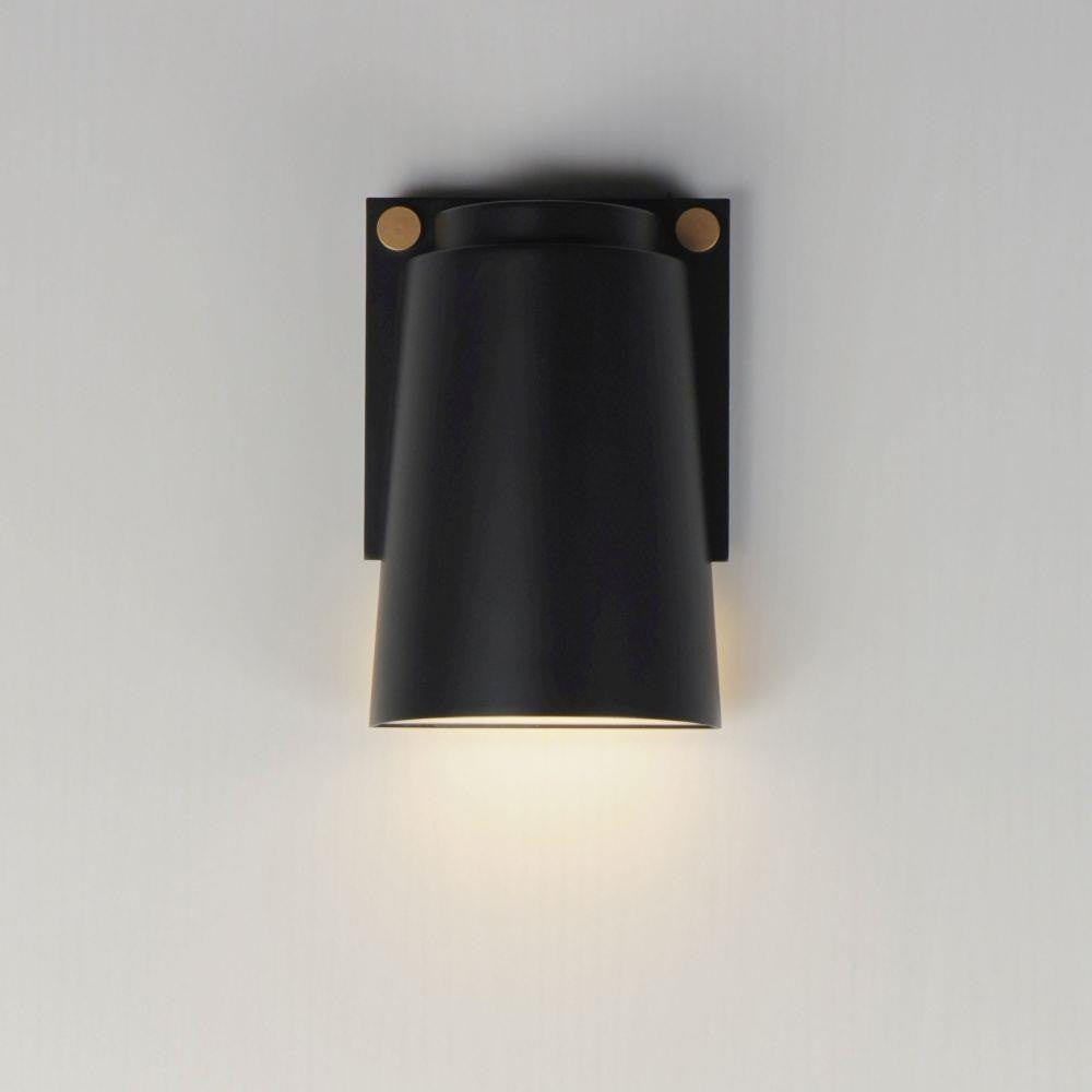 Maxim Lighting 42122BKAB Rivet LED Outdoor Wall Sconce Illuminated View