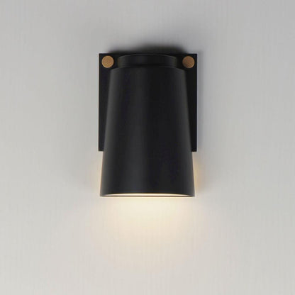Maxim Lighting 42122BKAB Rivet LED Outdoor Wall Sconce Illuminated View