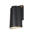 Maxim Lighting 42122BKAB Rivet 1 Light Black and Gold Outdoor Wall Sconce