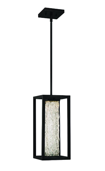 Eurofase Lighting 42702-016 Ilya 1 Light 7 inch Satin Black Outdoor LED Pendant