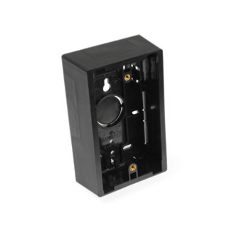 Leviton 42777-1EB Surface-Mount Back Box, Single-Gang, 1.45" Box Depth, Black Finish