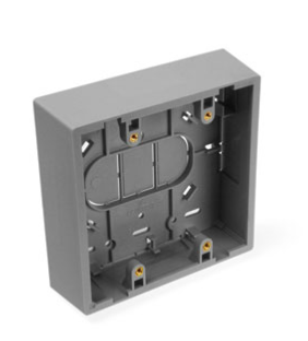 Leviton 42777-2GB Surface-Mount Back Box, Dual-Gang, 1.45" Box Depth, Gray Finish