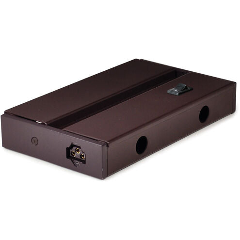 NORA Lighting NUA-602BZ Bravo Frost Junction Box for NUD-68, Undercabinet, Bronze Finish