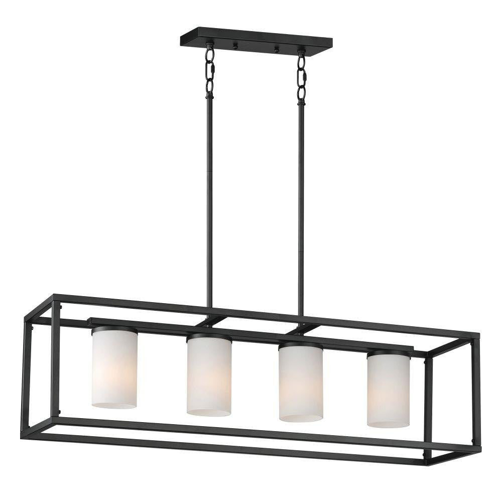 Maxim Lighting 10288SWSN Lateral 4 Light 36 inch Satin Nickel Linear Pendant Ceiling Light - product view