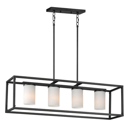 Maxim Lighting 10288SWSN Lateral 4 Light 36 inch Satin Nickel Linear Pendant Ceiling Light - product view