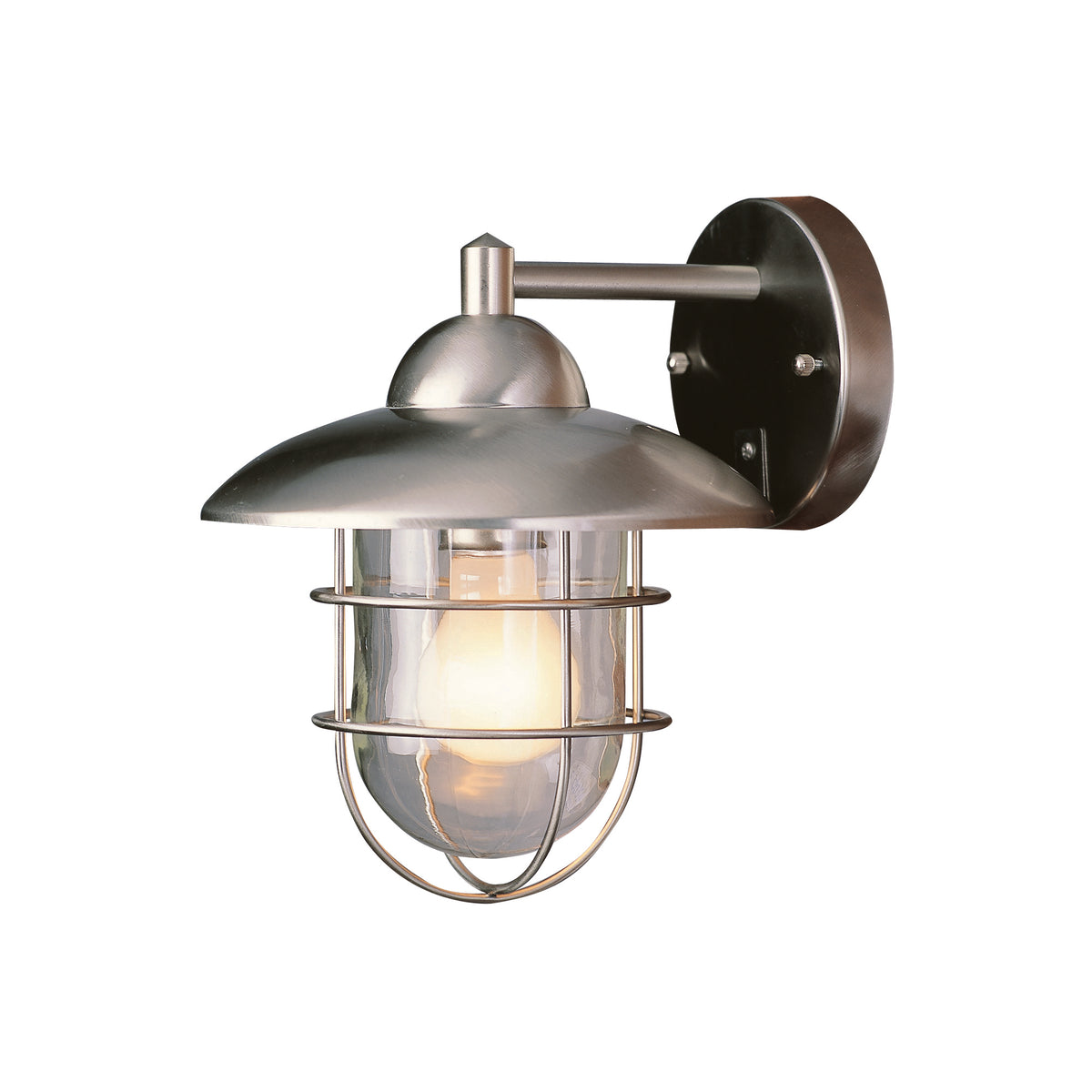 Trans Globe Lighting 4370 ST Gull stainless steel outdoor wall lantern