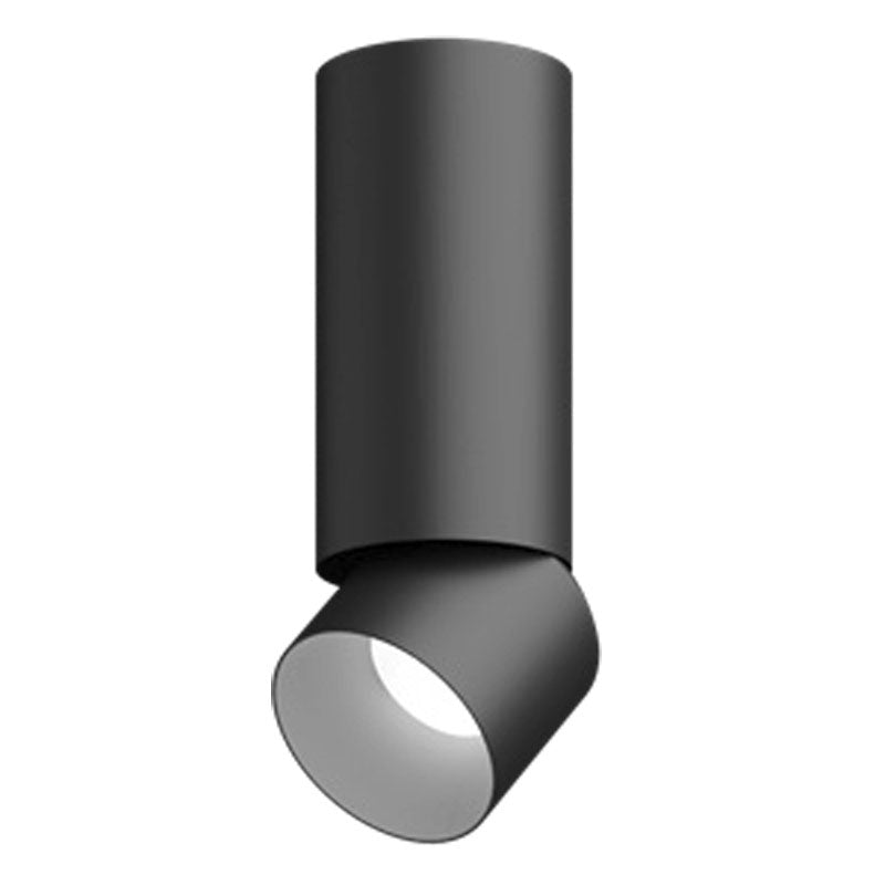 Visual Comfort Architectural ENCY3RF-L199306A-UNV-AB Entra 3 Inch LED Adjustable Cylinder Ceiling Light, Flush Mount, Beam Angle 60°, Color Temperature 3000K, Black/ Brushed Aluminum Finish