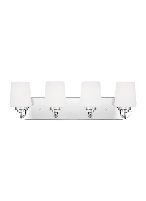 Generation Lighting 4402804-05 Windom 4 Light Chrome Bath Vanity Wall Light