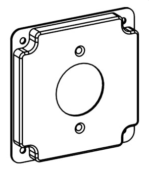 ORBIT 4405 4" Square Power-Outlet Raised Cover