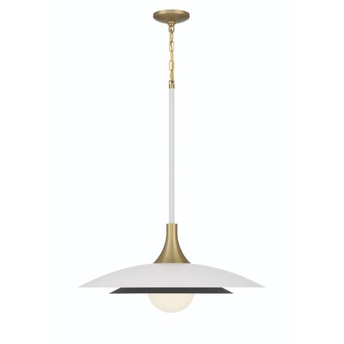 Eurofase Lighting 46785-015 Welsh LED 24 inch Pendant Ceiling Light, Wattage 15W, White Finish