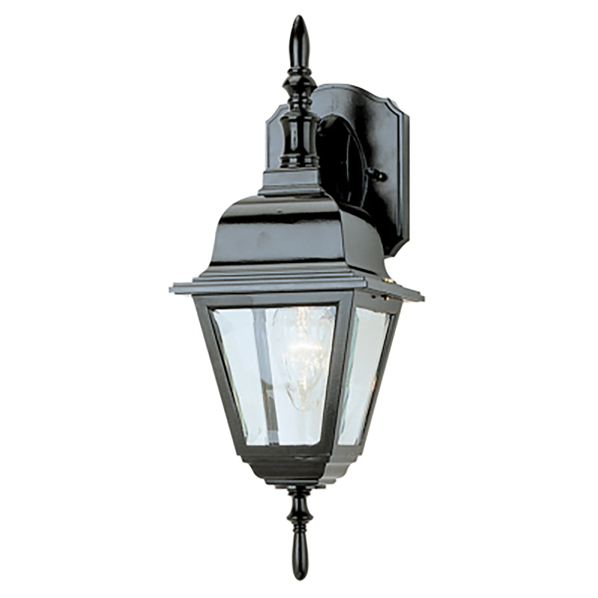 Trans Globe Lighting 4411 BK Argyle 1 Light Black Wall Lantern