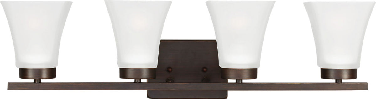 Generation Lighting Bayfield 4 light bronze bath vanity wall light