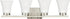 Generation Lighting Bayfield 4 light brushed nickel bath vanity wall light