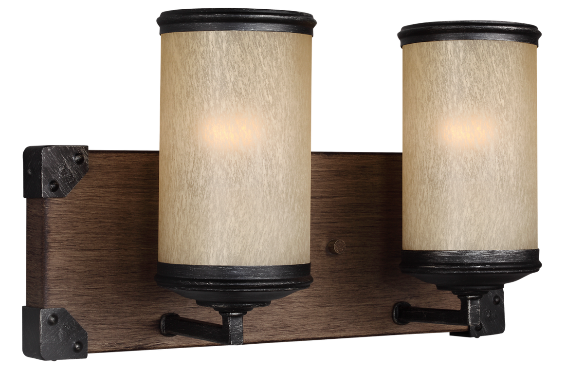 Generation Lighting 4413302EN3-846 Dunning 2 Light 14 inch Stardust Bath Vanity Wall Light