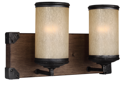 Generation Lighting 4413302EN3-846 Dunning 2 Light 14 inch Stardust Bath Vanity Wall Light