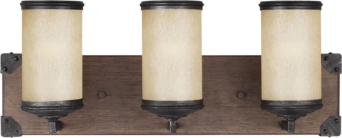 Generation Lighting Dunning 3 light stardust bath vanity wall light
