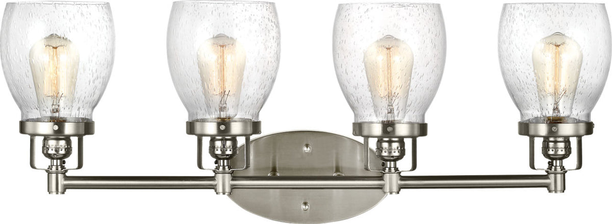 Generation Lighting 4414504-962 Belton 4 Light Brushed Nickel Bath Vanity Wall Light