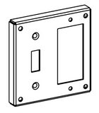 ORBIT 4414 4" Square Toggle Switch Raised Cover