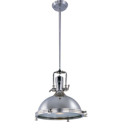 Maxim Lighting 25109FTPN Hi Bay 1 Light Polished Nickel Pendant Ceiling Light