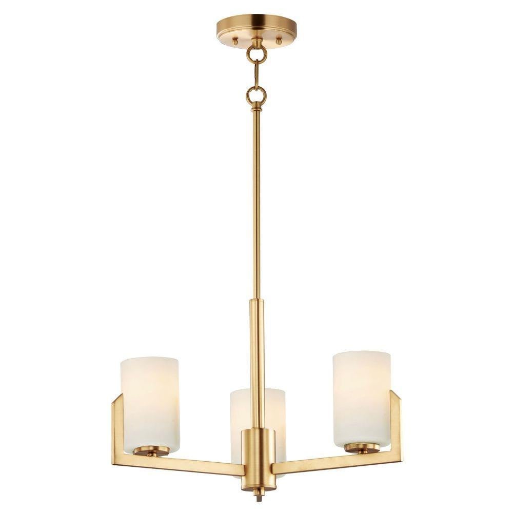 Maxim Lighting 21285SWSN Dart 3 Light Satin Nickel Chandelier Ceiling Light - Full View