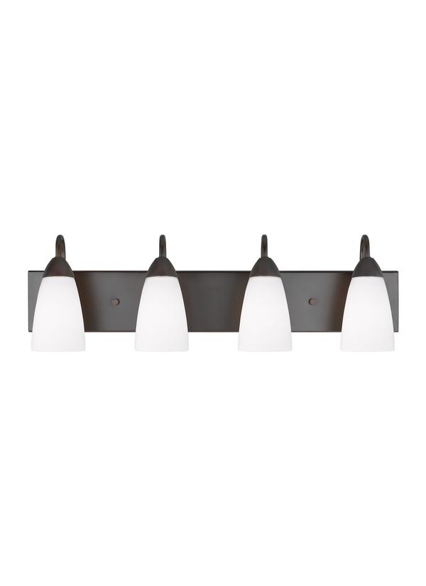 Generation Lighting Seville 4 light bronze bath vanity wall light