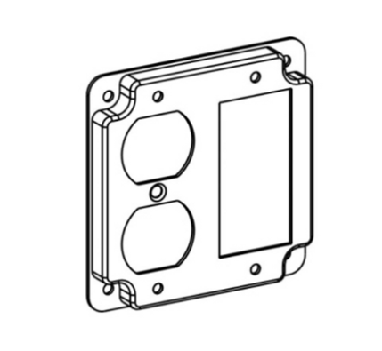 ORBIT 4424C 4" Square Wall Plates Switch Box Cover