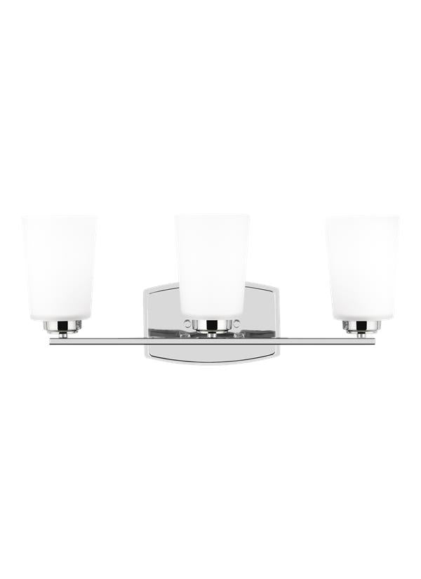 Generation Lighting 4428903-05 Franport 3 Light 21 inch Chrome Bath Vanity Wall Light