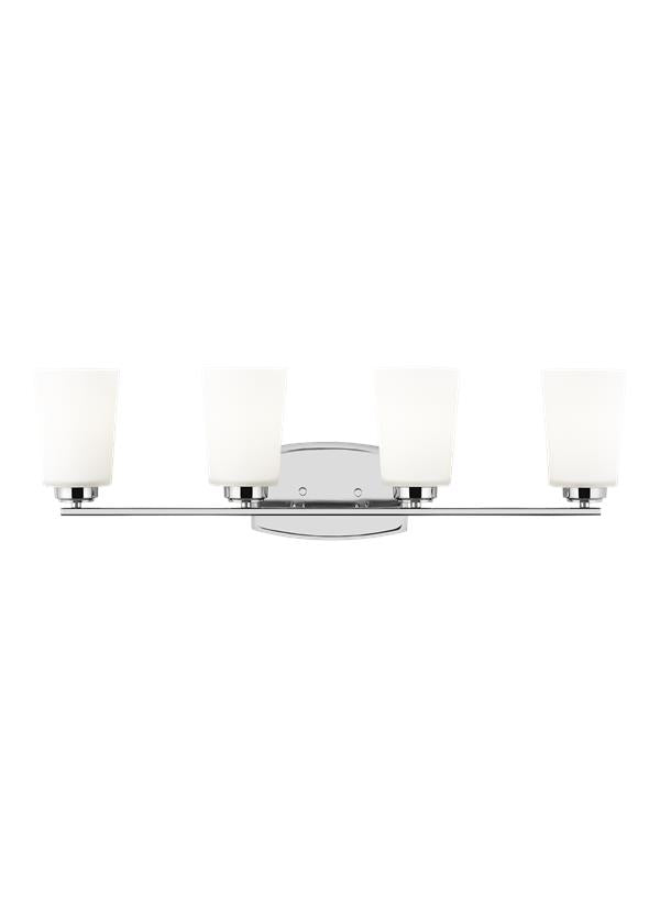 Generation Lighting 4428904-05 Franport 4 light chrome bath vanity wall light