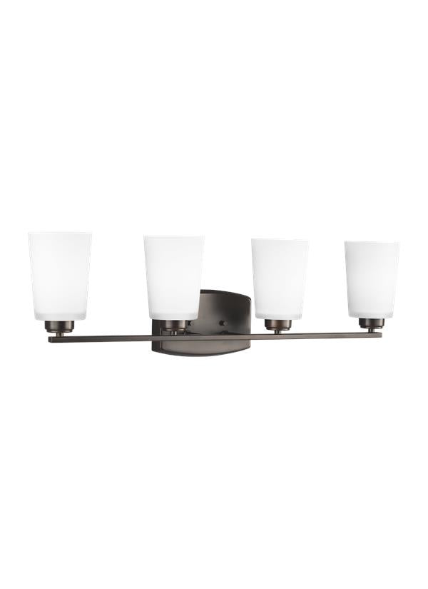 Generation Lighting Franport 4 light bronze bath vanity wall light