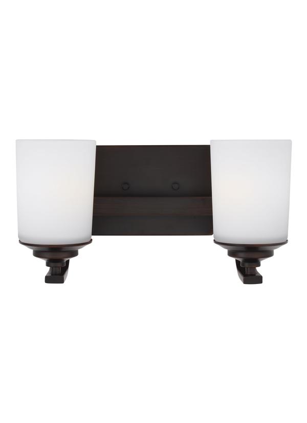 Generation Lighting Kemal 2 light bronze bath vanity wall light