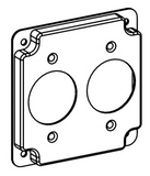 ORBIT 4433 4" Square Single Receptacle Raised Cover