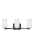 Generation Lighting Hettinger 3 light bronze bath vanity wall light
