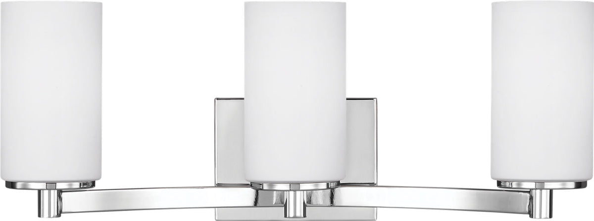 Generation Lighting Hettinger 3 light chrome bath vanity wall light