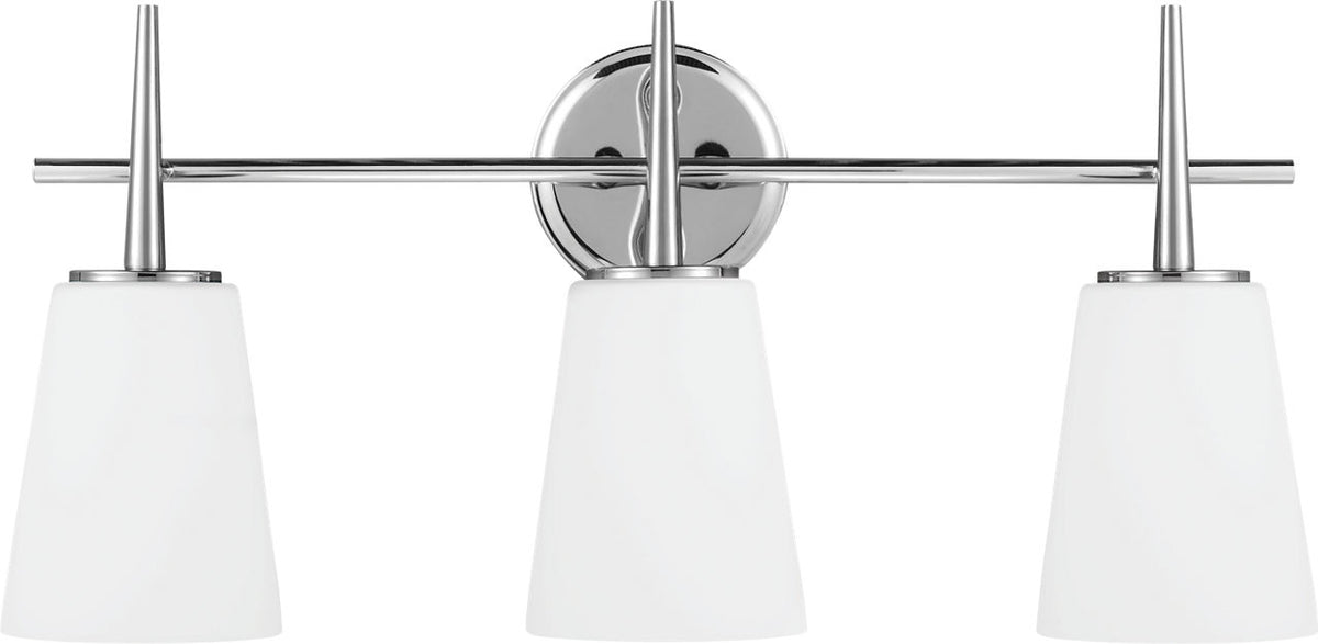 Generation Lighting 4440403EN3-05 Driscoll 3 Light 24.5 inch Chrome Bath Vanity Wall Light