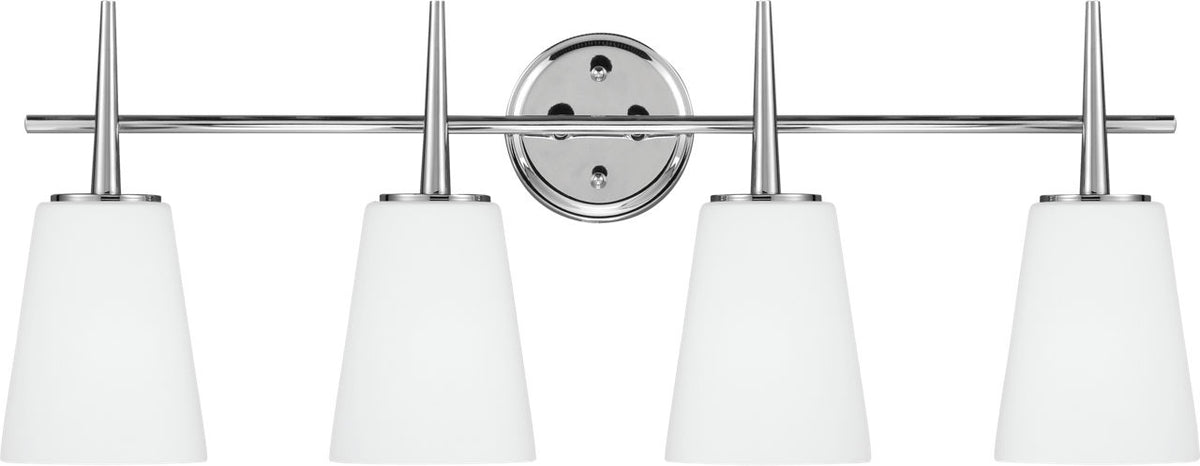 Generation Lighting Driscoll 4 light chrome bath vanity wall light