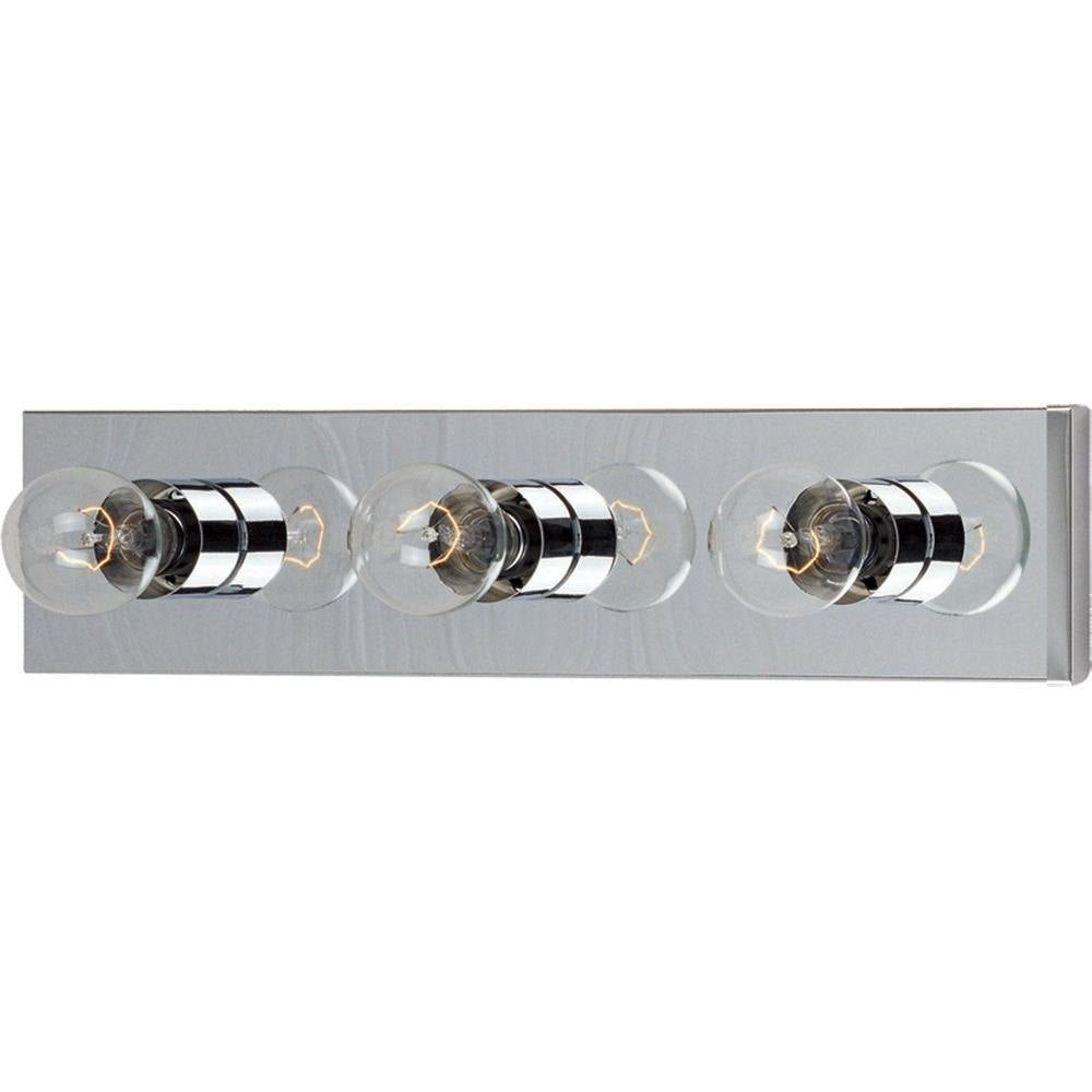 Maxim Lighting 4453PC Essentials 3 Light 18 inch Polished Chrome Bath Vanity Wall Light - Side Angle View