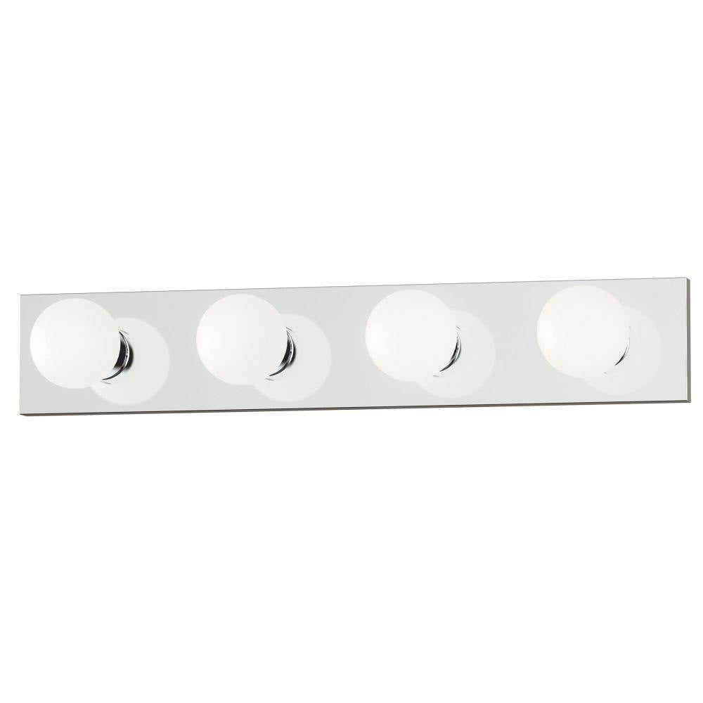 Maxim Lighting 4454PC Essentials 4 Light 24 Inch Polished Chrome Bath Vanity Wall Light
