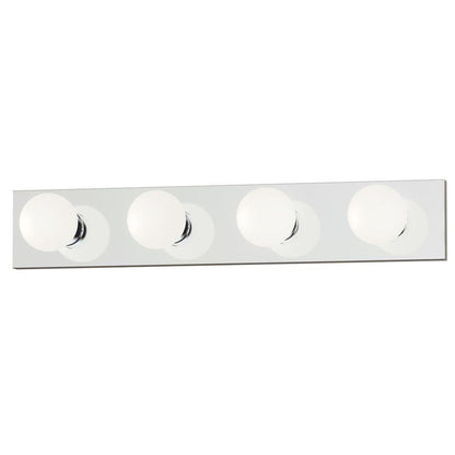 Maxim Lighting 4454PC Essentials 4 Light 24 Inch Polished Chrome Bath Vanity Wall Light