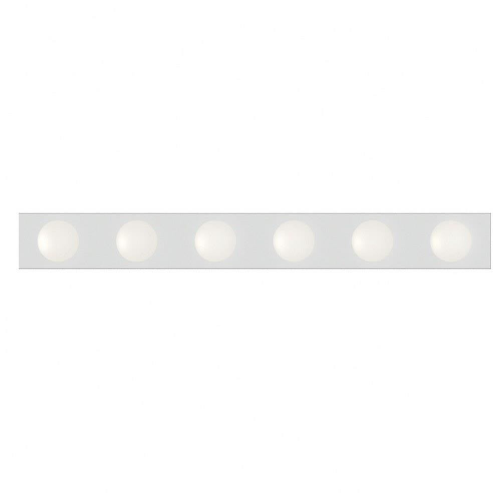 Maxim Lighting 4456PC Essentials 445x 6 Light 36 Inch Polished Chrome Bath Vanity Wall Light - Front View